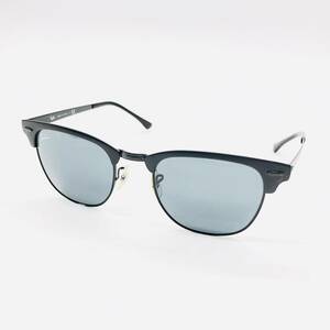 保管品 Ray Ban レイバン CLUBMASTER METAL クラブ マスター サングラス RB3716 186/R5 51□21 145 3N マット ブラック 眼鏡 ケース付