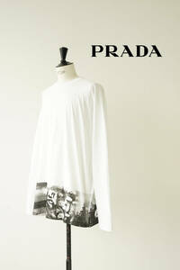 2022AW PRADA プラダ コットン ロング Tシャツ ロンT size S UJL44A 0607452