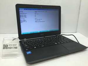 ジャンク/ Acer TravelMate B117-M Intel Celeron N3060 メモリ4.1GB ストレージ無し 【K01798】