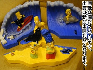 新品2001年製 バーガーキングxシンプソンズ・立体ビーチパズル全4種セット ミールトイ SIMPSONS BURGER KING MEAL TOY