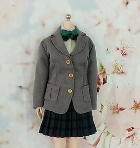 (トール)1/6サイズ　12インチ 人形服　ブレザー制服　シームレス素体 TB LEAGUE S42等に 旧ファイセン