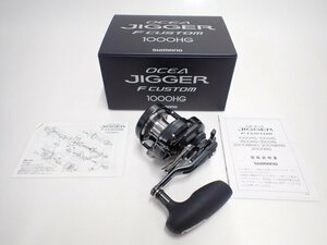 良品 SHIMANO 19 OCEA JIGGER F CUSTOM 1000HG (04000) シマノ オシアジガー Fカスタム ジギング用 ベイトリール ∬ 6E990-9