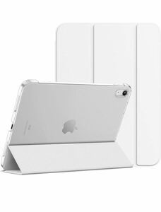 iPad 10世代 ケース 2022 10.9インチ 軽量 耐衝撃 三つ折り スタンド スマートカバー　白色　iPadケース　新入荷