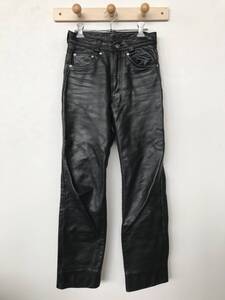 Schott ショット USA製 メンズ レザーパンツ ブラック美品 size W26