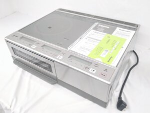 K278 美品【KZ-KG22E】Panasonic パナソニック IHクッキングヒーター IHコンロ 単相200V 左右3.0kW 鉄・ステンレス対応 据置型 動作確認済