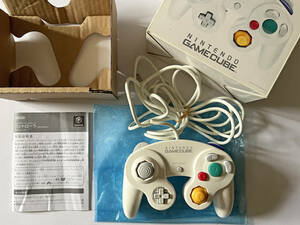 ゲームキューブ コントローラー ホワイト 白 箱説あり　GameCube GC Controller White