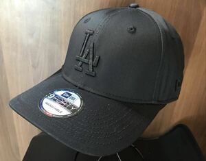 NEW ERA CAP ニューエラキャップ ブラック 黒　LAドジャース 帽子 男女用 フリーサイズ未使用