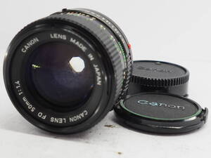 ★外観美品★ キヤノン CANON NEW FD 50ｍｍ Ｆ1.4 ★前後キャップ付き ＃Ａ1514