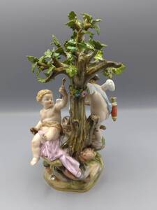 マイセン Meissen ★19世紀★フィギュリン 天使の鍛冶屋 CUPID キューピッド CHERUB アンティーク 百貨店購入 本物保証