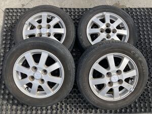 MITSUBISHI純正 ENKEI 155/65R13 4.00B +46 PCD100 アルミホイール4本セット