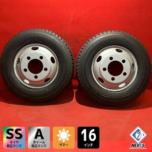 【個人宅配送不可】新車外し品 205/85R16 16×5.5J 116.5-8TC 5H 2023年製 エルフ等 タイヤ＆ホイール2本SET【47139882】