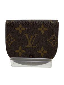 LOUIS VUITTON◆ポルト・モネ・グゼ_モノグラム・キャンバス_BRW/PVC/BRW/レディース