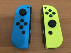 【ジャンク品】Nintendo Switch Joy-Con ネオンブルー(L)、イエロー(R)2点セット [ジョイコン][ニンテンドースイッチ]