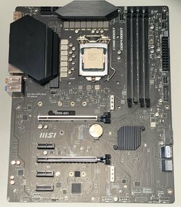 【中古】MSI Z590-S01 + Core i3-10105F 付属品なし / LGA1200 Intel第10/11世代 ATX