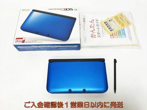 【1円】ニンテンドー3DSLL 本体 ブルー/ブラック 任天堂 SPR-001 初期化/動作確認済 J07-551yk/F3