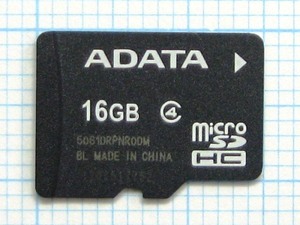 ★ADATA micro SDHC メモリーカード １６ＧＢ 中古★送料６３円～