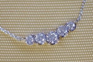 Pt WISP ダイヤモンド 0.44ct ネックレス ウィスプ プラチナ ペンダント