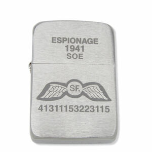 美品 ZIPPO ジッポー ESPIONAGE 1941レプリカ SOE 2002年製 両面デザイン 諜報機関 スパイ活動 28007763
