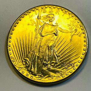 アメリカ 硬貨 古銭 自由の女神 1929年 国会議事堂 トーチ オリーブ 太陽 ワシ コイン 重20.24g 金貨