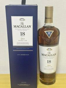 MACALLAN 2022マッカラン 18年ダブルカスク 箱付 ウイスキー 