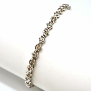 1.5ct!!美品!!＊K18 天然ダイヤモンドテニスブレスレット＊ n 約8.4g 約16.5cm pearl bracelet jewelry パール ジュエリー FA1/FA3