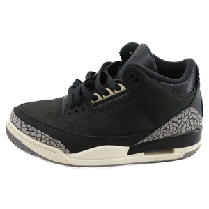 ナイキ WMNS AIR JORDAN 3 OFF NOIR ウィメンズ エアジョーダン3 オフノワール ハイカットスニーカー US7.5/24.5cm CK9246-001