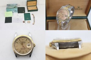 ▲ROLEX ロレックス 箱 カードケース付 16233 デイトジャスト オイスターパーペチュアル メンズ腕時計 稼働品