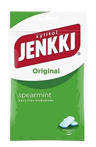 クロエッタ イェンキ　オリジナル　スペアミント味　キシリトール　ガム　100g×１袋　Cloetta Jenkki 北欧のガムです