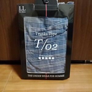 送料無料 即決 メンズ トランクス LL 大きいサイズ 綿100 ゆったり 880円 インナーウェア 下着 パンツ 肌着 チェック