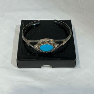 バングル ブレスレット bracelet ヴィンテージアクセサリー vintage accessory iyi gnlerde kullann ターコイズブルー blue 703453