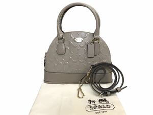 (D) COACH コーチ シグネチャー 2WAY ショルダーバッグ 