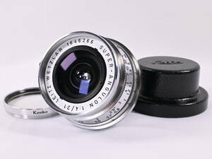 ライカ Leica SUPER-ANGULON 21mm F4 《オリジナルリアキャップ付き》 #A347