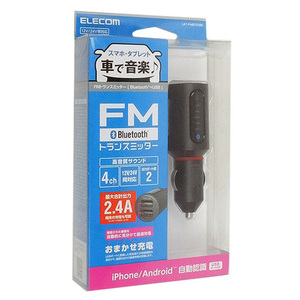 エレコム Bluetooth FMトランスミッター LAT-FMBT03BK ブラック [管理:1100043118]