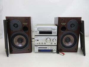 S007-N35-3614 ジャンク ONKYO D-202AX スピーカー C-709X A-909X MD-105FX オーディオセット 現状品1