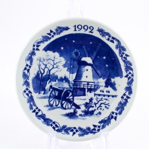 デンマーク ロイヤルコペンハーゲン（Royal Copenhagen） 飾り小皿 1992 Christmas plaquette