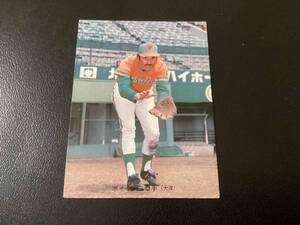 良品　カルビー74年　ボイヤー（大洋）No.186　プロ野球カード