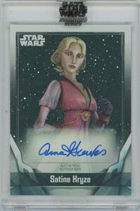 【ANNA GRAVES as SATINE KRYZE/アンナ・グレイブス(サティーン・クライズ役)】2021 TOPPS Star Wars Signature Series Autographs