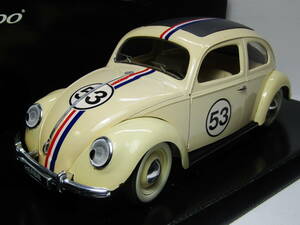 HERBIE ハービー 1963 Volkswagen Beetle 1/18 Made in France フランス製 モンテカルロ大爆走 THE LOVE BUG ディズニー FLAT4 ワーゲン 