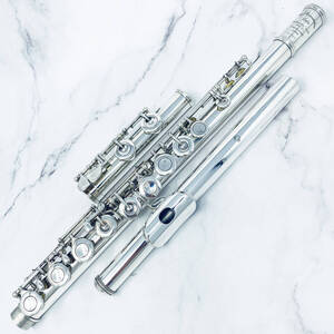 408) 即決価格 ムラマツ フルート 総銀製 AD DS同等 Eメカ付き All Silver Muramatsu Flute