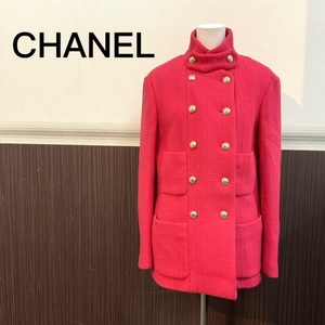 【CHANEL】シャネル コート ピンク P65341V60326 サイズ34