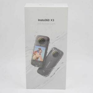 【中古・未使用品】Insta360 X3 インスタ 360度アクションカメラ ブラック CINSAAQ/B