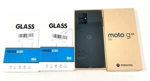 【正規品】 １円～Motorola(モトローラ) motorola g64 5G 8GB/128GB スペースブラック　ガラスフィルム付き