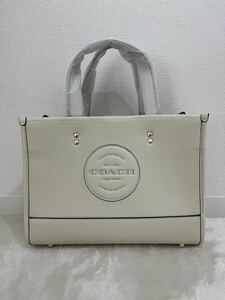 COACH C2004 デンプシー キャリーオール ウィズ パッチ リファインド ペブル レザー ハンドバッグ 手提げかばん 