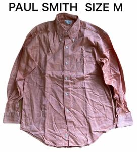 【送料無料】中古 PAUL SMITH LONDON ポールスミス 長袖シャツ ボタンダウンシャツ サイズM