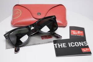 ★☆【Ray-Ban】レイバン サングラス WAYFARER SPECIAL SERIES #5 RB2140 1088 テキスト柄フレーム ケース＋クロス付☆★