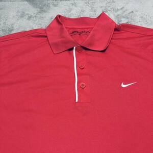 NIKE GOLF ナイキゴルフ　半袖ポロシャツ　ゴルフウェア　Ｌ　ピンク