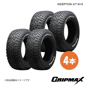 GRIPMAX/グリップマックス INCEPTION X/T M+S タイヤ 4本 LT265/50R20 115/112Q RWL レイズドホワイトレター 6972435764007