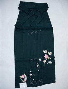 刺繍袴 単品 袴下99cm 適合身長170cm～175cm 緑地 卒業式 新品（株）安田屋 NO38920