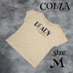 A563『COLZA』コルザ(M)半袖ビッグロゴTシャツ 薄手カットソー