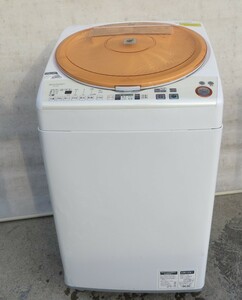Z-2762■奈良発!SHARP　シャープ　7.0kg 全自動電気洗濯乾燥機　ES-TX72-D 2012年製　 中古動作品 引取可